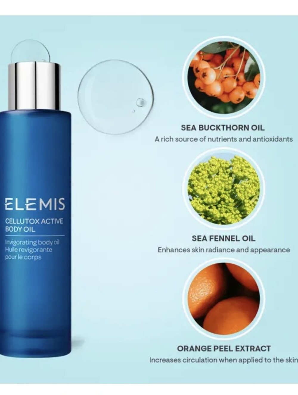 ELEMIS Cellutox Active Body Oil, 100ml, NIB - Picture 5 of 7